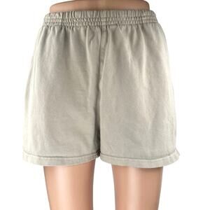 Brandy Melville John Galt Pacsun Beige High Rise Pull On Sweat Shorts Size S